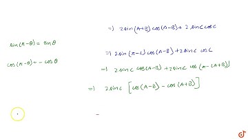 Theorem 1 :If `A+B+C=pi` then prove that `sin2A+sin2B+sin2C=4sinAsinBsinC`