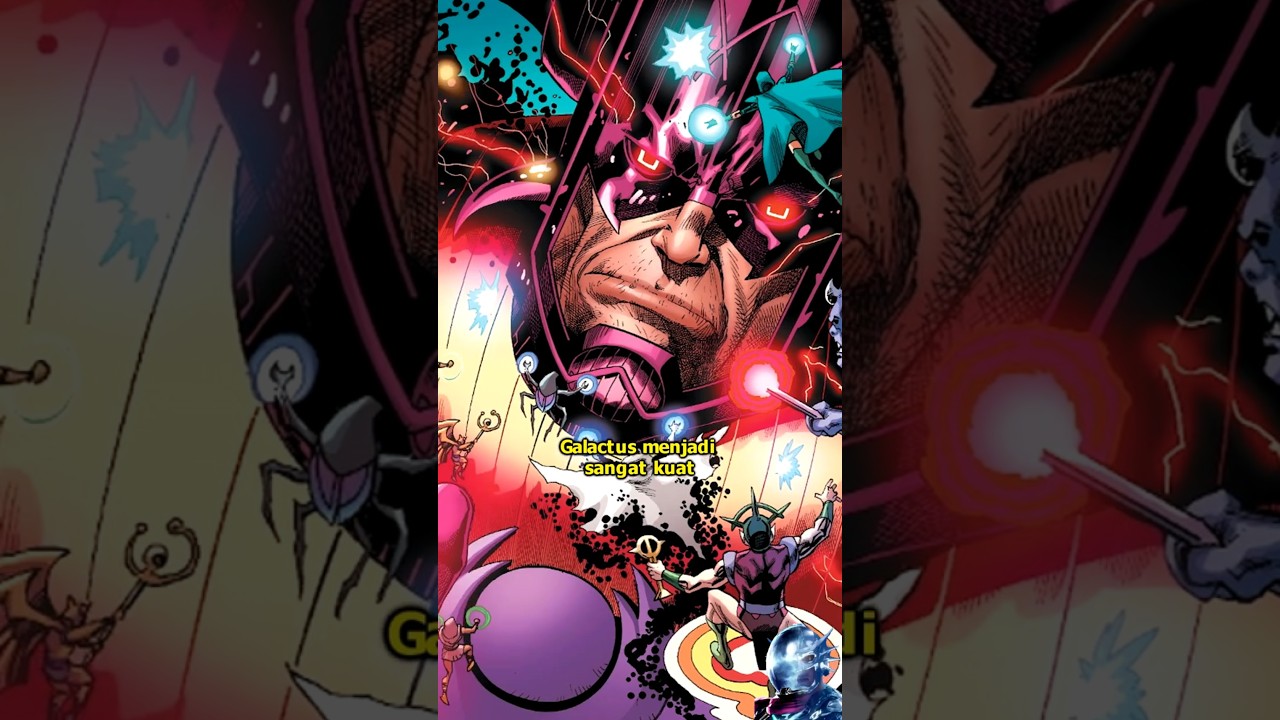 GALACTUS MELAWAN BLACK BOLT! #marvel #galactus #shorts