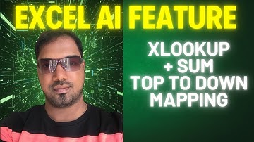 Sum + Xlookup formula in excel | Top to down mapping