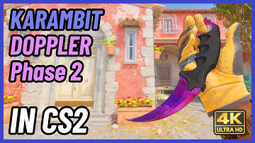 ★ CS2 Karambit Doppler (Phase 2) | CS2 Knife In-Game Showcase [4K]