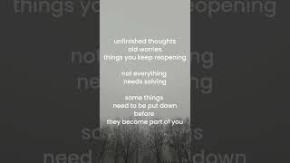put things down #offload #letgo #relax