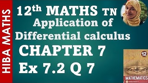 12th maths chapter 7 exercise 7.2 question 7 tn syllabus hiba maths