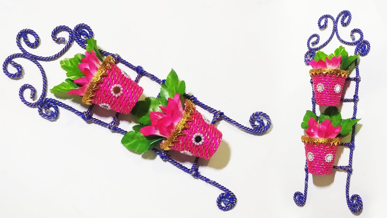 Easy Wall Hanging Flower vase Showpiece ideas Wall Decor Ideas