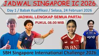 Singapore International Challenge 2026 Schedule │ Day 1 / Qualification │ 8 Indonesian Representa...