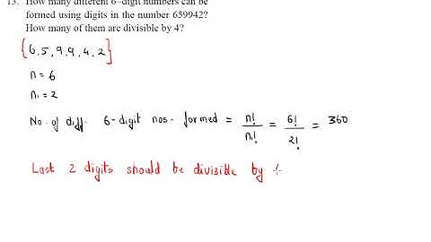 Permutations and Combinations | Class 11 | Exercise 3.4 - Part 3