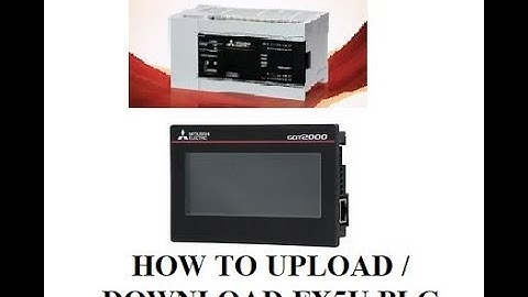 How to Upload/Download FX5U PLC Using Ethernet &GOT HMI USB ||Sample Video in Tamil