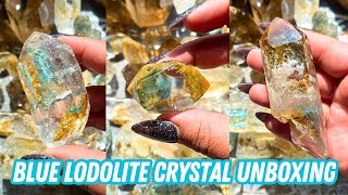 RARE Blue Lodolite Crystal Unboxing, Lemurians and Citrine! Available now!!