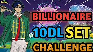 SPECIAL 10 DLS BILLIONAIRE SET CHALLENGE (NEW SET!!) | Growtopia - Set Challenge #204