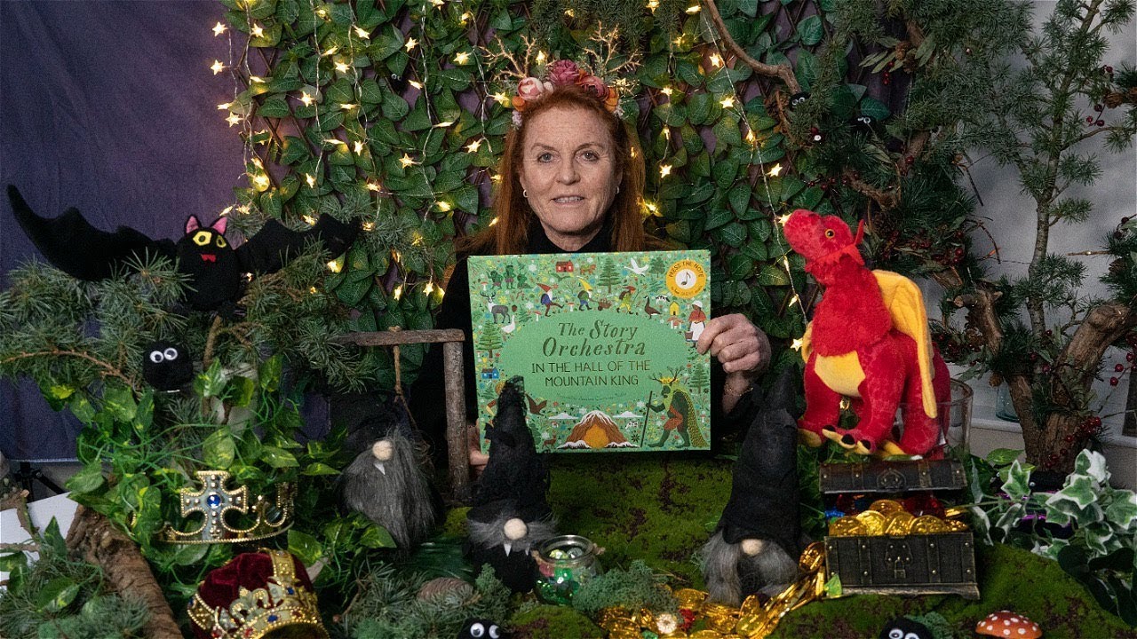 Sarah Ferguson reading The Story Orchestra by Jessica Courtney Tickle