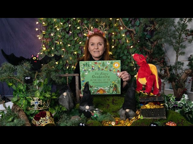 Sarah Ferguson reading The Story Orchestra by Jessica Courtney Tickle