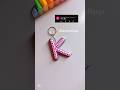 Easy clay art #art #satisfying #trending #clay #keychain #letter #shorts