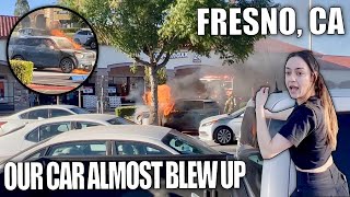 WE WERE A PART OF A BIG CAR FIRE! *SCARY ASF*