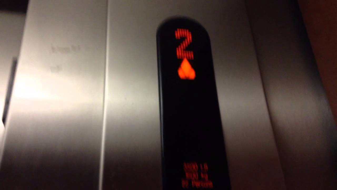 Decent KONE Hydraulic Elevator at Mahaffey parking deck St. Petersburg