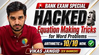 Equation Making for Word Problem | Bank exam | Vikas Jangid!