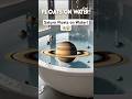 Saturn Floats on Water! 🪐 #Space #shorts #science #shortvideo #facts#didyouknow
