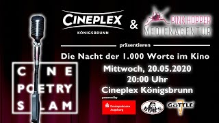 CINE POETRY SLAM - Die Nacht der 1.000 Worte im Kino - TRAILER