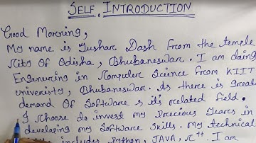Self introduction in interview || How to introduce yourself in interview in Odia Odisha