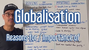 Reasons for / Importance of Globalisation - A Level Business