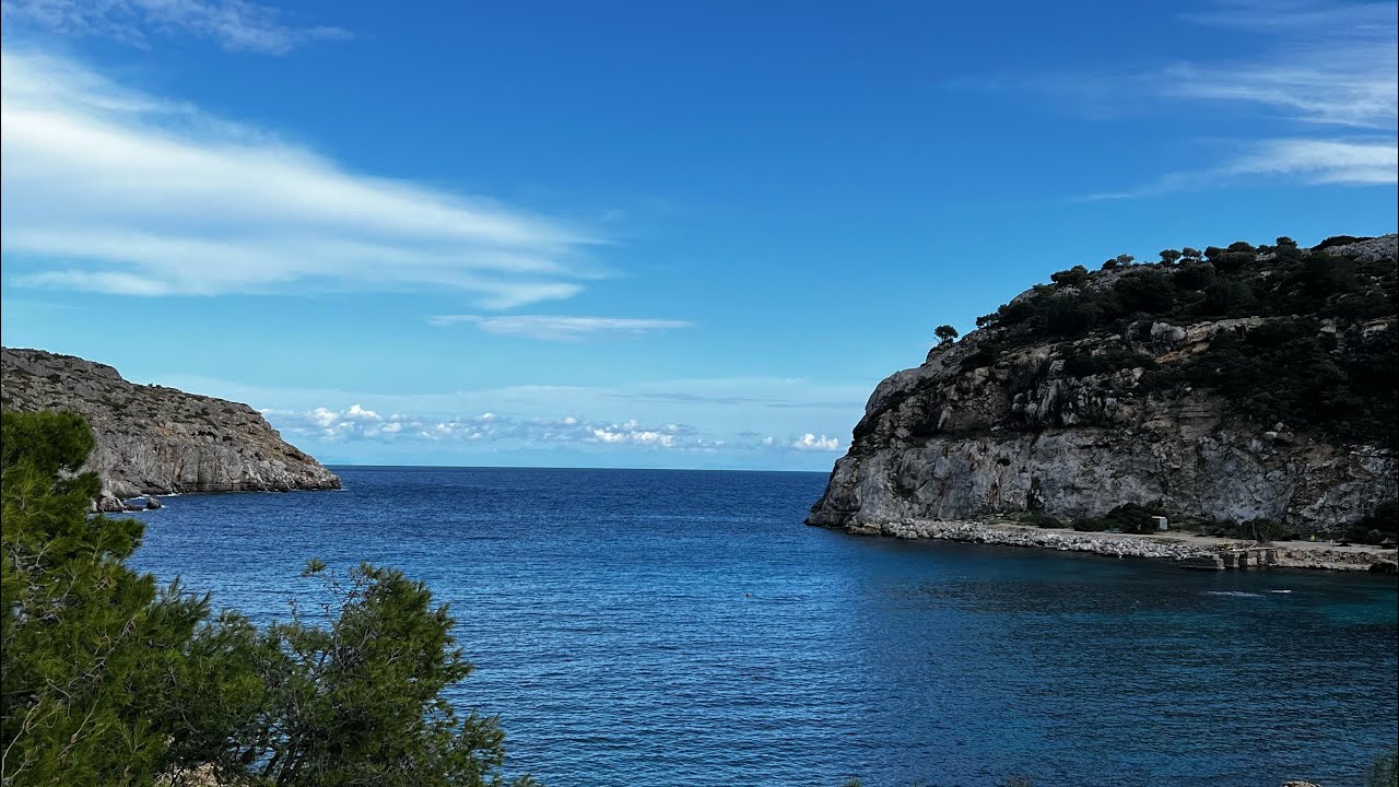 Rhodes Sunrise | Ocean Waves Relax 🌊 