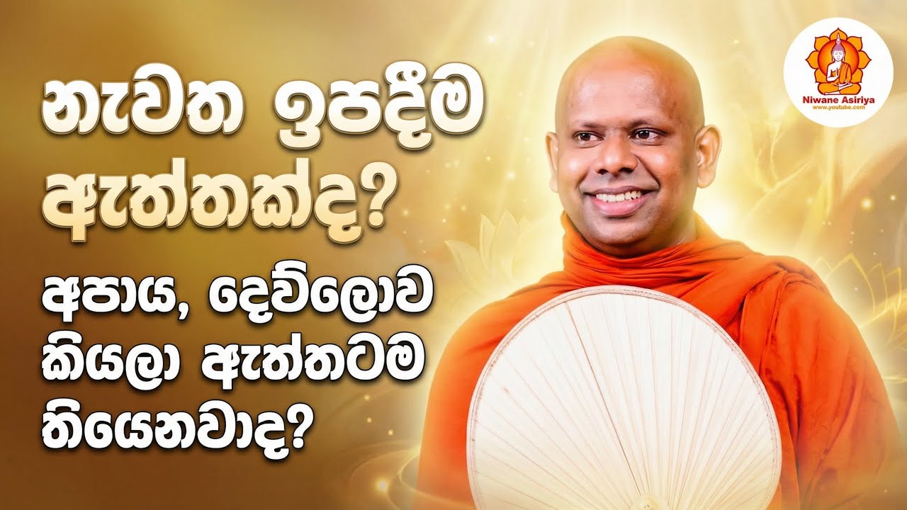 නැවත ඉපදීම ඇත්තක්ද? අපාය දෙව්ලොව කියලා ඇත්තටම තියේද? වැලිමඩ සද්ධාසීල හිමි welimada saddaseela thero