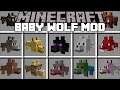 Minecraft EXTREME BABY WOLF MOD / PLAY AND PET LODS OF BABY WOLVES !! Minecraft Mods