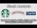 JM Smuckers $SJM Charter Communications $CHTR Starbucks $SBUX Stock Analysis, 2 Year Update Review