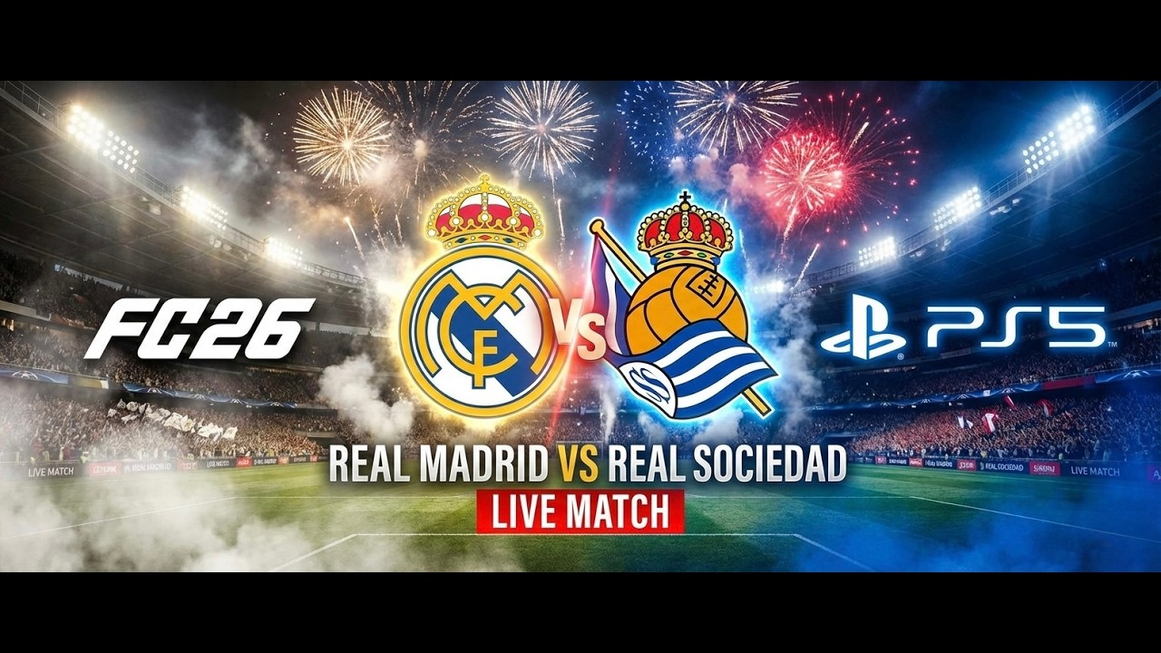 🎬 🔥 Real Madrid vs Real Sociedad | La Liga Showdown 🔥 | EA Sports FC 26 PS5 Gameplay ⚽️🎮🔥