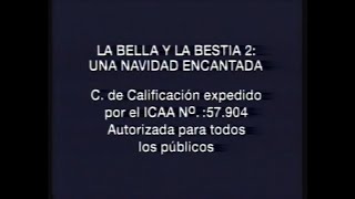 La Bella Y La Bestia 2 Una Navidad Encantada Vhs 1998