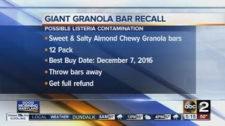 Giant Food issues granola bar recall