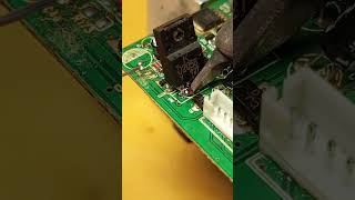 d2058 transistor removed from top. copper