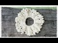 夏っぽシュシュの作り方・編み方／100均キラキラ糸でボリューム満点☆　diy crochet scrunchie tutorial