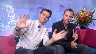 NKOTBSB Joey McIntyre ( NKOTB ) and Howie Dorough ( BSB ) on Loose Woman, ITV 2nd February 2012