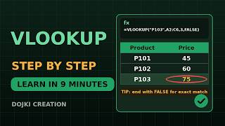 Learn VLOOKUP in Excel Step by Step (With Real Examples) | Excel Tutorial for Beginners