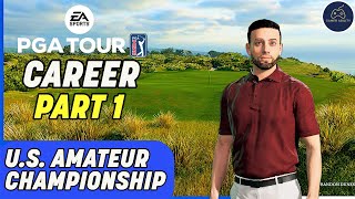 EA Sports PGA Tour 2023 Career Mode Part 1 - U.S. Amateur Championship Day 1!