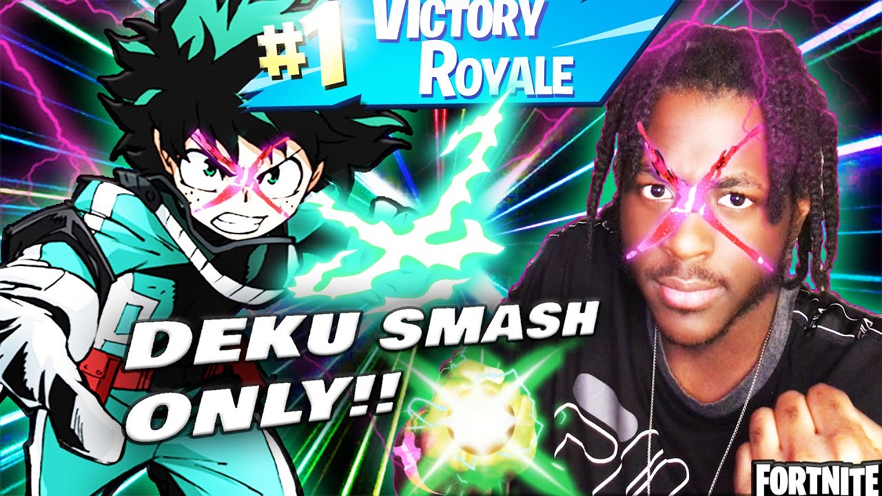 Using Only DEKU SMASH!! to Win | Fortnite - YouTube