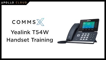 Comms X - Yealink T54W / T53W Basic Handset Training