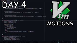 Day 4 of learning Vim Motions