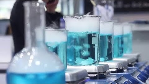Blue Laboratory Test Samples Boiling  Stock Video