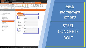 Thiết Kế Liên Kết Bằng IDea Statica | Bài 9: Tạo Thư Viện Vật Liệu Steel - Concrete - Bolts