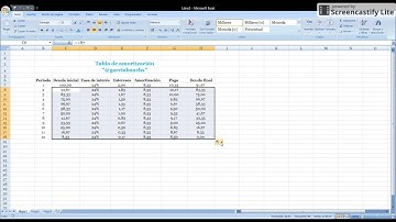 Cómo hacer una tabla de amortización en Excel en 2 minutos.
