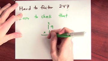 How difficult is factoring compared to multiplying? - Week 10 - Lecture 7 - Mooculus