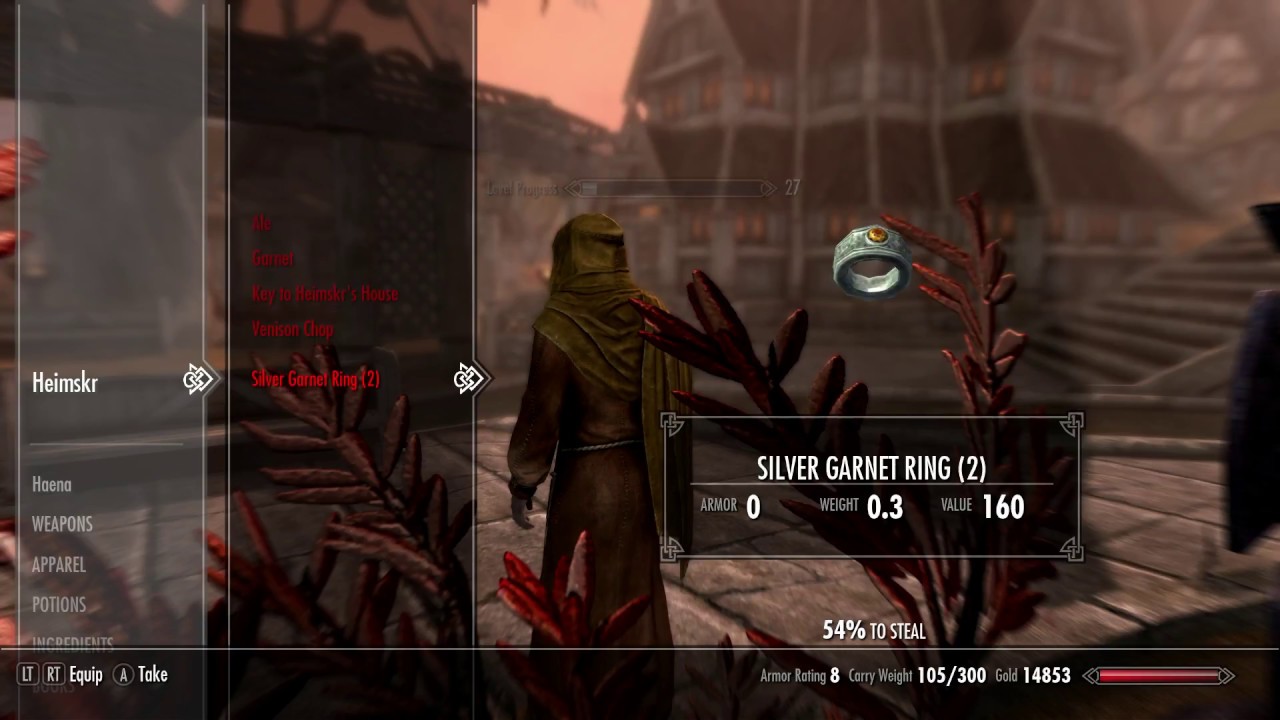 How to level Pickpocketing skill Skyrim YouTube