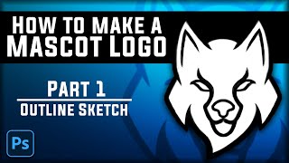 How To Make A Mascot Logo Part 1 Outline Sketch Tutorial Video