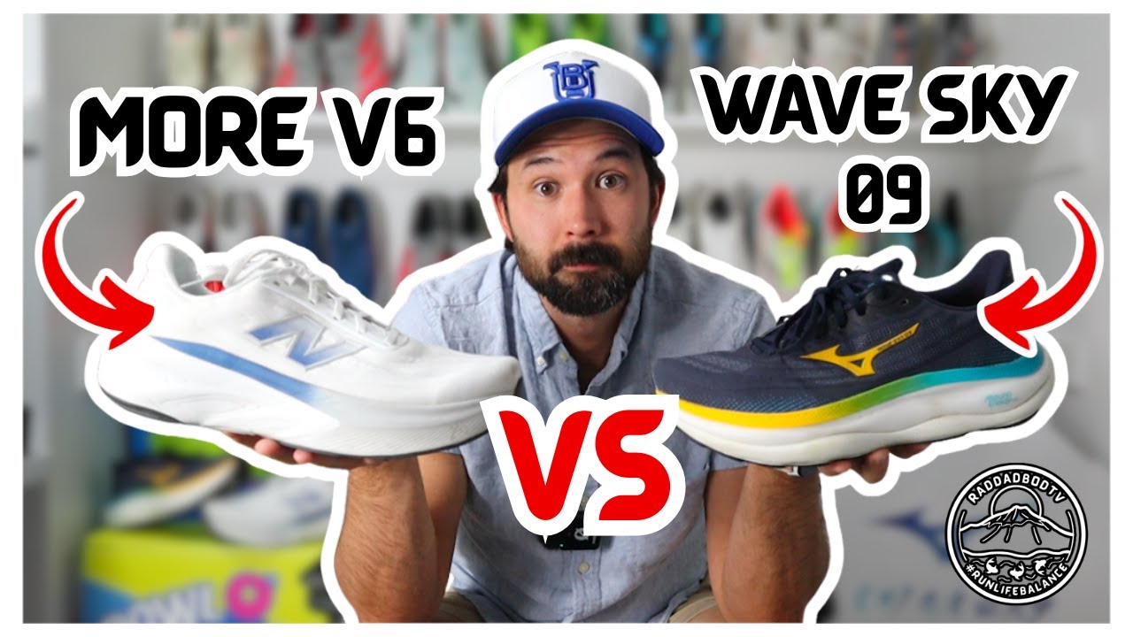 Mizuno Wave Sky 09 vs New Balance Freshfoam X More v6 - YouTube
