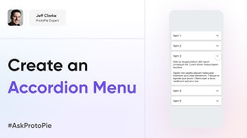 ProtoPie Tutorial | Ultimate Guide to Making An Accordion Dropdown Menu #AskProtoPie