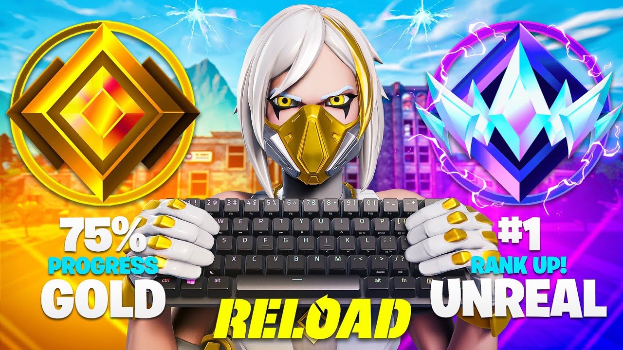 Gold to Unreal Solo SPEEDRUN.. (Fortnite Reload)