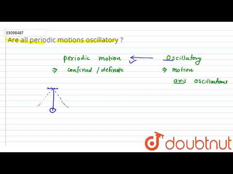 Video: Varför är inte alla periodiska rörelser oscillerande?