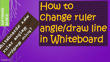 How to change angle of ruler in Whiteboard