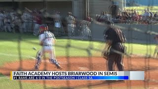 No. 1 Faith Academy baseball to host Briarwood in 5A state semifinals