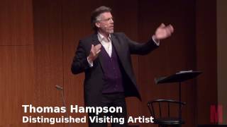 2016 Thomas Hampson Voice Master Class